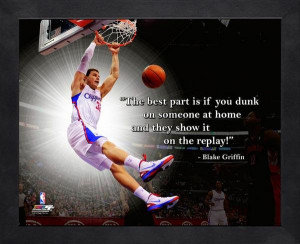 Los Angeles Clippers Blake Griffin Framed Pro Quote