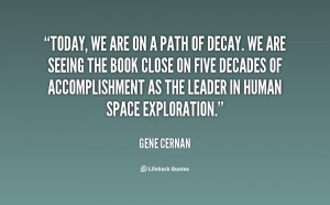Today, we are on a path of decay. We are seeing the book close on five ...