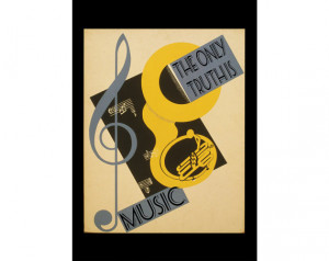 The Only Truth is Music A4 Print Jack Kerouac quote 8