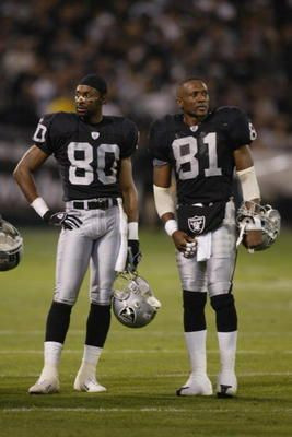 Jerry Rice #80 and Tim Brown #81. One if my favorite times being a ...