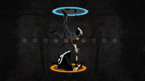 BioShock Infinite Portal crossover wallpaper