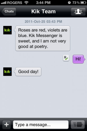 ... kik messenger messages the question how to change kik messenger