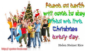 Topics: Christmas Picture Quotes , Peace Picture Quotes