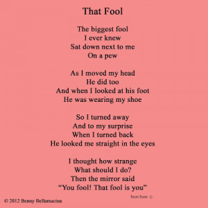 That fool poem Funny Poems For Kids That Rhyme