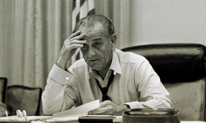 President Lyndon Johnson, snapped in 1968. Photograph: Bob Daugherty ...