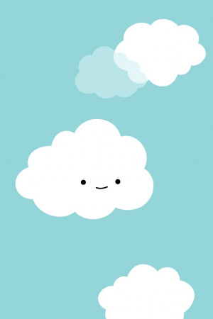 Cute Clouds iPhone Wallpaper 640×960 Wallpaper