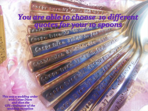 ... Stamped Spoons,You Choose quotes ,teaspoon,stocking stuffer,Christmas