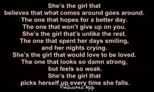 She is the girl that...