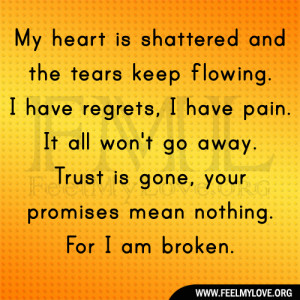 shattered heart quotes