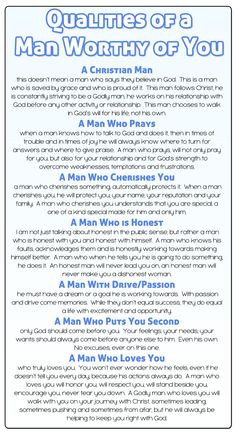 letter to my daughters on the Qualities of a Man Worthy of them ...