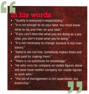 Words of W. Edwards Deming