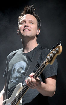 Hoppus performing with Blink-182 in 2011.