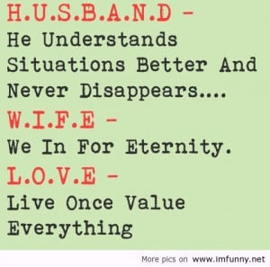 Husband Wife quote / Funny Pictures, Funny Quotes – Photos, Quotes ...