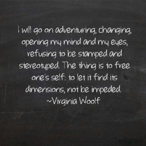 Free Yourself Virginia Woolf quote