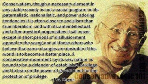 love to quote F.A. Hayek for his views opposing Keynesian economics ...