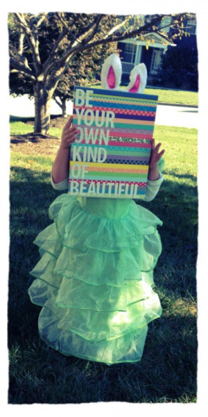 Be your own kind of beautiful canvas quote 11 x 14 on Etsy, $15.00