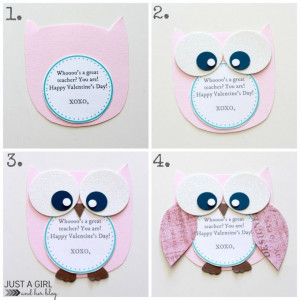 Owl Valentine Teacher Gift and a GIVEAWAY! | Just a Girl and Her Blog