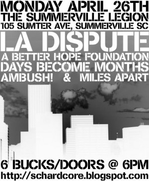 touche amore la dispute split. April 26th: La Dispute,