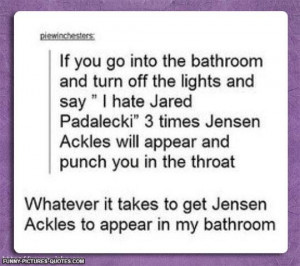 Get Jensen Ackles In Your Bathroom