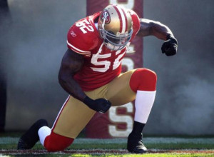 San Francisco 49ers linebacker Patrick Willis was one of eight 49ers ...