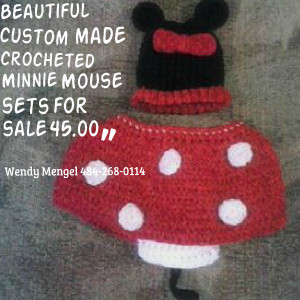 Quotes Picture: beautiful custom made crocheted minnie mouse sets for ...