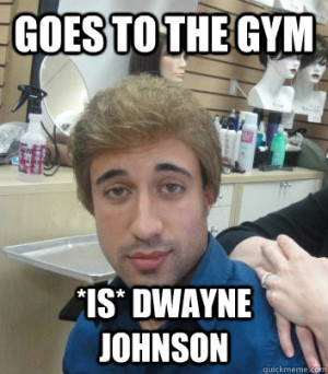 Dwayne Johnson Goes The Gym...