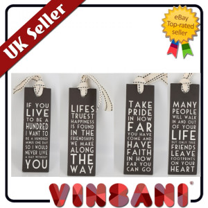 EAST OF INDIA BOOKMARKS WITH VARIOUS SAYINGS