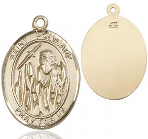 St. Polycarp of Smyrna Medal - 14K Yellow Gold