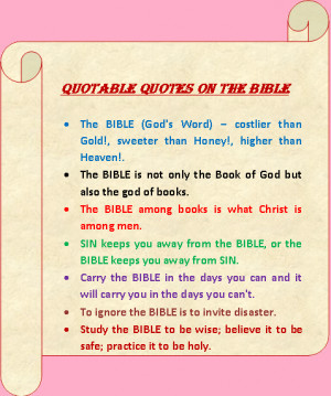 Quotable Quotes on the BIBLE
