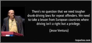 There's no question that we need tougher drunk-driving laws for repeat ...