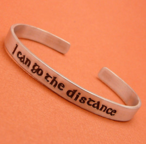 Hercules Inspired - I Can Go The Distance - A Hand Stamped Bracelet in ...