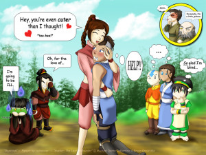 Ty Lee and Sokka/ Avatar/ Aang