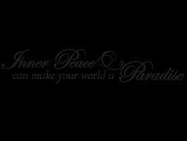 Inner Peace quote decals