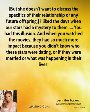 But she doesn't want to discuss the specifics of their relationship ...