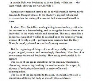 The Awakening by Kate Chopin chapter VI