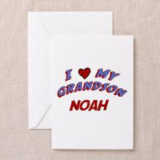 Love My Grandson Noah Greeting Cards (Pk of 10) for