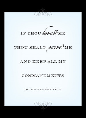 If thou lovest me.September 2012’s scripture the LDS Primary ...