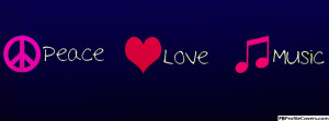 Peace Love Music Facebook Cover Picture