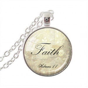 Necklace Hebrews 11 Bible Jewelry Necklace Scripture Jewelry Christian ...