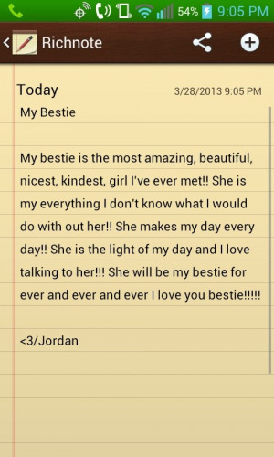love you bestie!!! (: