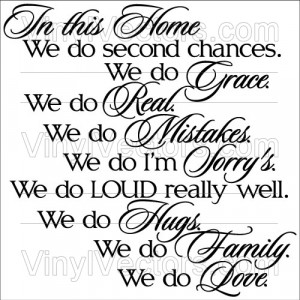 In this home we do… – Vinyl Quote Vector