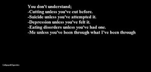 Depression Self Harm Quotes Tumblr