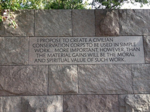 Inspirational Quotes from the Franklin Delano Roosevelt Memorial in DC