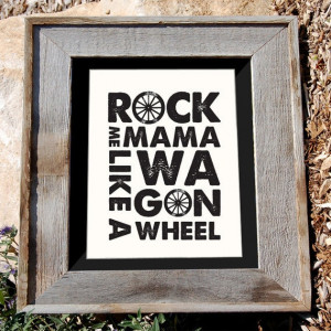 ... Wagon Wheel Art Print - Cream- 8x10