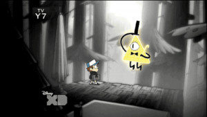 Gravity Falls Bill Cipher and Dipper