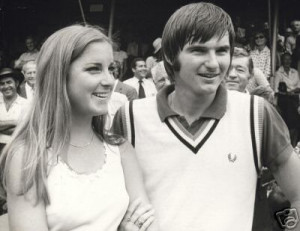 With Jimmy Connors in 1974