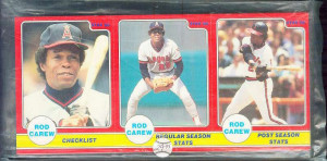 Rod Carew - 1986 Star Company Complete 24-card Set (COMPLETE PANELS ...