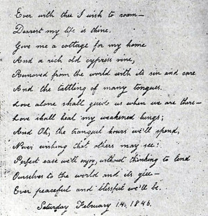 ... Poe's Valentine's Day Poem to her Cousin and Husband Edgar Allan Poe