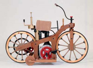 Daimler's Circa 1885 wooden-framed 