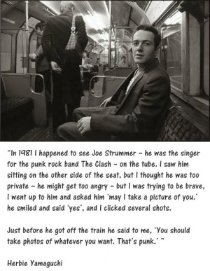 Joe Strummer of the Clash on the Tube in London. #publictransit #punk ...